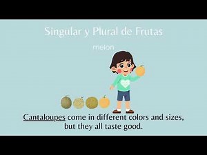 singular and plural of fruits and vegetables in English.