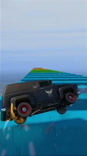 Mega Ramp Madness – All Superheroes Car Stunts! #gta #shortsgaming