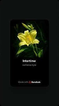 #music #intermission Intertime (between time, within time). a play on words with intertwined.