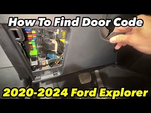 2020-2024 Ford Explorer Keyless Door Code location / Retrieval / How To Find Your Code