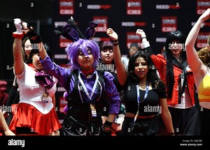 Chicago, Illinois, USA. 11th Apr, 2025. The Chicago Comic and Entertainment Expo (C2E2), the largest jam-packed pop culture convention in the Midwest, host up to 100,000 visitors, kicks off the three day event full of panels, costumed visitors, cosplay, video games, anime characters, with featured celebrity guest including autographs and photo opportunities. (Credit Image: © Pat A. Robinson/ZUMA Press Wire) EDITORIAL USAGE ONLY! Not for Commercial USAGE! Stock Photo - Alamy