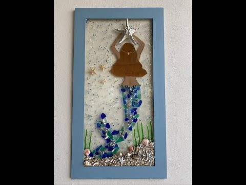 # 68 DIY SEA GLASS MERMAID, HOW TO MAKE A BEAUTIFUL MERMAID FROM GLASS, JEWELRY & RESIN. CRACKING