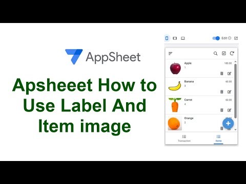 Appsheet How to use Label And Make dropdown With Image