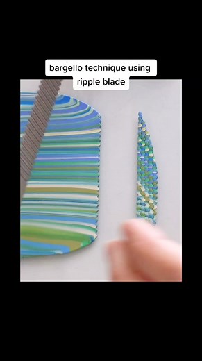 Bargello Technique Using Ripple Blade