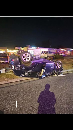 2 roll overs in this 3 car accident unknown condition on drivers 🙏prayers for all involved. #dontdrinkanddrive #fyp #rollback #towlife #rollovercarwreck