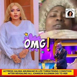 334K views · 3.8K reactions | Actress Halima Abubakar In Life Threatening Condition After Revealing All Johnson Suleman Did To Her See Reciepts on Telegramhttps://t.me/sandraiduborspage1 Disclaimer Alert, News Source - Gistlover We do not support Violence in this page | Sandra Idubor Amebonation | Facebook