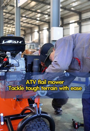 ATV flail mower. Tackle tough terrain with ease. #flailmower #ATV #atvflailmower #landscaping #orchard