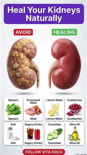 Heal Your Kidneys Naturally | Foods to Avoid vs Foods to Eat | Vita Docs