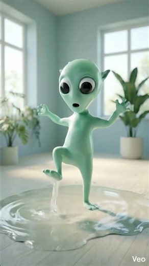 Cute Alien Slip & Fall🔥 Funniest Short #funny #viral #satisfying #shorts #kidsstory #funnyanimation