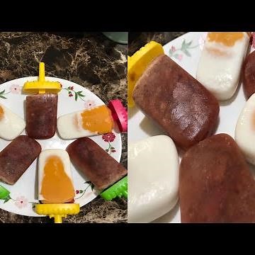 HOW TO PREPARE MANGO AND CHERRY POPSICLES | EASY FRUIT POPSICLES | ONLY FEW INGREDIENTS|