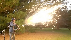 Air Cannon Serves Up A Blast Of Ferrocerium Sparks