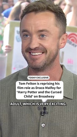 1.6M views · 30K reactions | Tom Felton spent more than a decade as Draco Malfoy in the Harry Potter movie franchise. Now he’s set to spend 19 weeks portraying him on Broadway, he exclusively revealed on TODAY.  | Today Show | Facebook