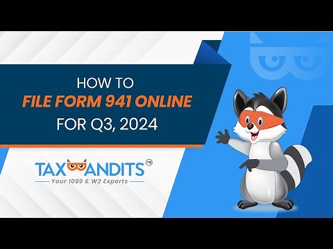 How to File Form 941 Online for Q3, 2024