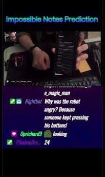 Impossible Notes Prediction #magic #magictricks #magicmonday #sleightofhand #cardtrick #twitch