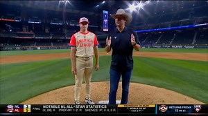Mason Miller had it all on display as he collected the win in his first #AllStarGame appearance! The Athletics closer broke his 5th inning with Adam Wainwright postgame on MLB Tonight 📺 | MLB Network