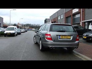 MERCEDES W204 230 DUPLEX EXHAUST SOUND SPORTUITLAAT UITLAAT by www MAXIPERFORMANCE nl