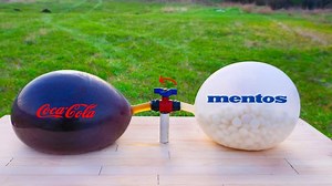 95K views · 702 reactions | Experiment the Balloon of Coca Cola VS the Balloon of Mentos | POWER TEST | Facebook