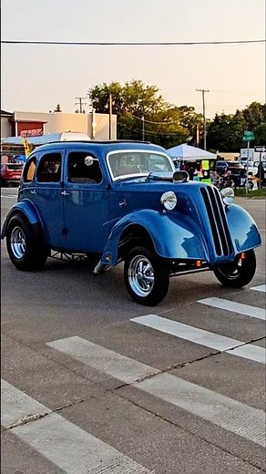 1948 Ford Anglia Classic Car Drive By Engine Sound Port Huron Cruise 2024