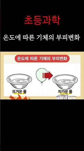 초등과학 | 온도에 따른 기체의 부피변화 | 여러가지기체 #초등과학 #6학년과학 #여러가지기체