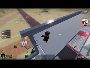 Playing Roblox zombie resistance