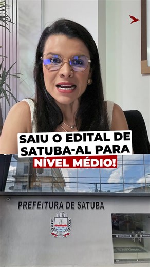 Edital Publicado SATUBA-AL! Participe do Grupo de Estudos VIP e recebe uma série de aulas e materiais totalmente gratuito, com o passo a passo para sua aprovação! | Giovanna Carranza Desenvolvimento Profissional