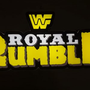 NEONSIGN Royal Rumble LED Sign Wall Decor – Wrestling Neon Light with USB Power and Dimmer, Game Room, Bar, Man Cave, Party, Sports Event and Home Decoration (12x6 inches)