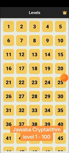 Crack the Cryptarithm: Level 1 to 100 Solutions