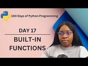 Built-in Funtions | 100 Days of Python Programming | Day-17