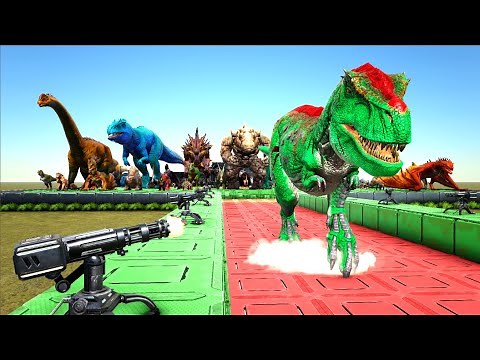 WHO CAN SURVIVE THE EPIC DEATHRUN? | ALL ARK CREATURES
