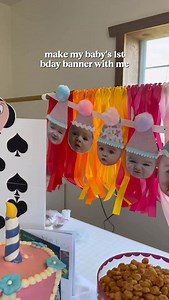 You NEED to make this banner for your baby’s first birthday (or honestly any celebration 🎉) It’s so simple, so cute, and makes the party feel that much more personal 💕✨ #babysfirstbirthday #firstbirthday #firstbirthdaydiy #birthdaydiy #partybanner | Meg Reily