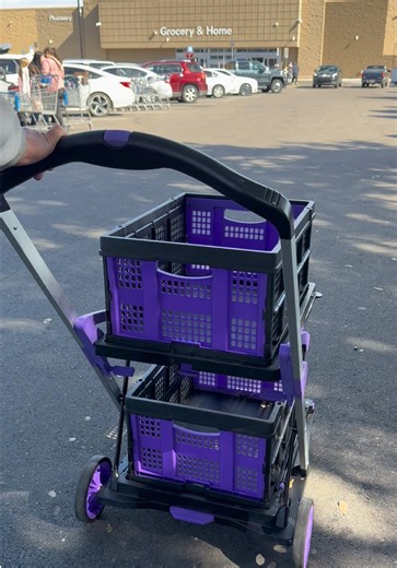 Collapsible utility shopping cart for groceries, laundry, and everyday hauling. Folds flat for easy storage, rolls smoothly, and makes one-trip carries finally possible. Check today’s price before you need it. home organization, grocery haul helper, everyday convenience, apartment essentials, laundry day hacks, storage solutions, smart home finds #tiktokshopholidayhaul #tiktokshopcreatorpicks