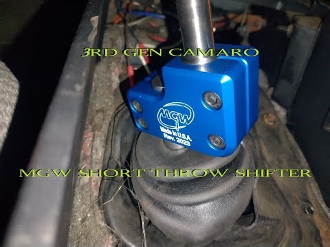 MGW short throw shifter install 3rd gen Camaro