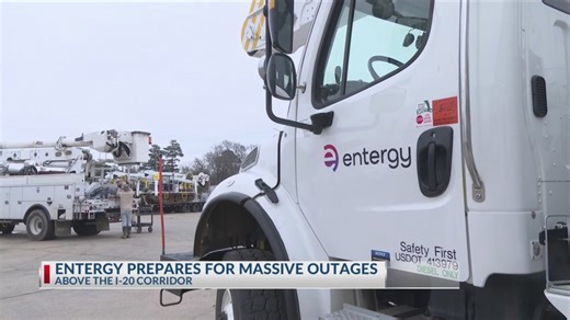 Entergy linemen up their worker count to more than 4,000 as crews from other utility companies join the area bracing for winter ice storm