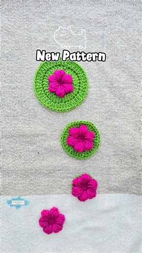 The Best Double Crochet Stitch Puff Flowers Round Motifs #crochet