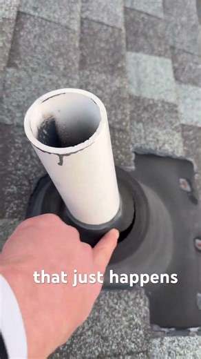 Cracked roof pipe boot causing a leak 🏡 #home #roofing #roofrepair