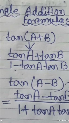 Angle Addition Formulas