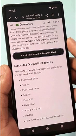 How to update Android Beta in pixel mobile phone?