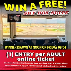 6.2K views | ORDER TICKETS BY FRIDAY, Be entered to win a Free Skybox Suite Upgrade this Saturday! 1-Entry with Adult Online Ticket, Get Tickets: https://bit.ly/3b94QVI (OR) elkospeedway.com | Elko Speedway | Facebook