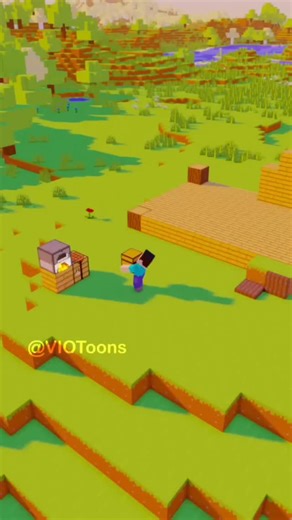 vio toons 1k on Instagram: "Without Friends🎈 | #shorts #minecraft"