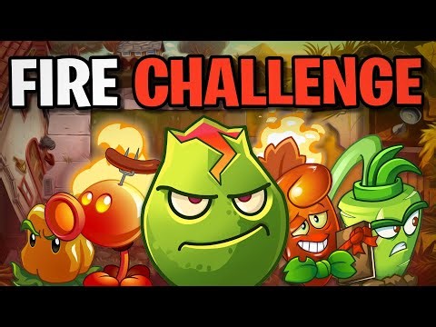Can You Beat Plants Vs Zombies 2 WITH ONLY FIRE PLANTS? [The Movie]