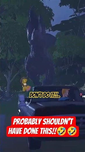 I Shouldn't Have Done That To The T Rex! 😅 #fortnite #shorts