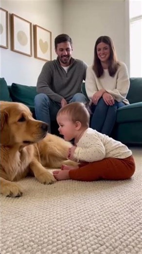 Baby Talks to Dog and the Dog Talks Back!#baby #cute #funny #shorts