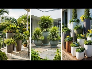 Planter Ideas Plant Pots | Planting in large Outdoor Pots | Diy Pots for Plants Recycle | Home ideas