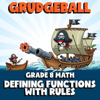 Defining Functions with Rules GRUDGEBALL Math Game - No Prep Grade 8 Review