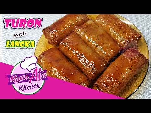 Turon with Langka / Banana Lumpia with Caramel / Crispy Banana and Langka Turon