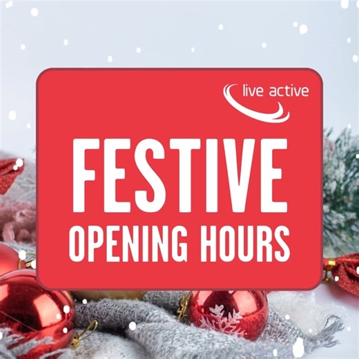 Don't forget, our venues are operating different opening hours over the festive period. ❄️⛄ Check them out  https://www.liveactive.co.uk/festive-hours | Perth Leisure Pool | Facebook