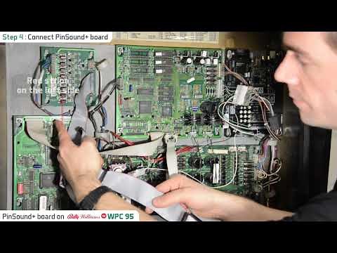 How to install a Pinsound+ in a Bally Williams WPC95 pinball machine
