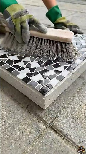 Genius DIY Garden Hack: Turn Broken Tiles Into Luxury Walkways! 🌿✨ #diy #cement