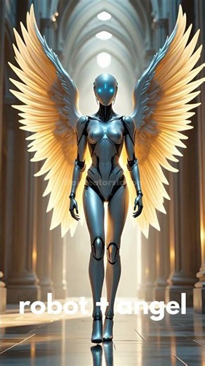 Robot Angel Hybrid 🤖😇 | Ultra-Realistic AI Divine Fusion