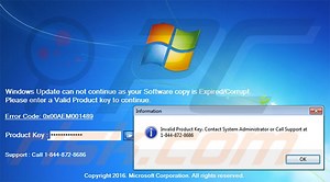 Your Software Copy Is Expired Scam